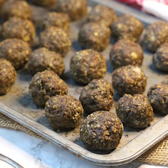 Beef and Mushroom Meatballs - Recipe photo by DomesticDreamboat