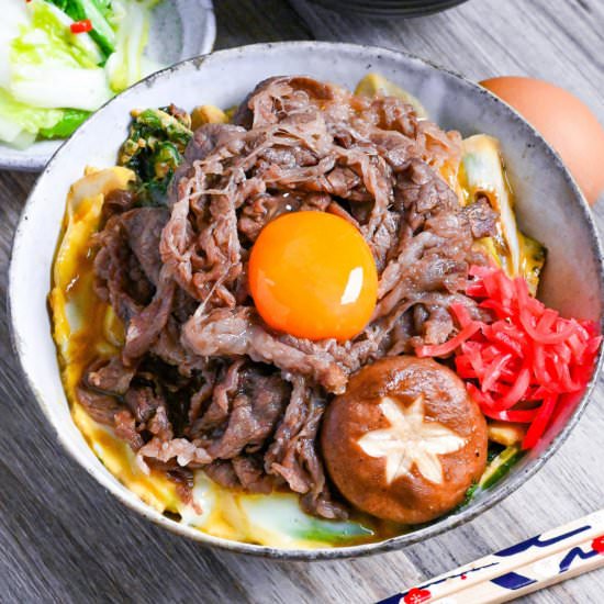 Sukiyaki Rice Bowl - Recipe photo by Sudachi Recipes