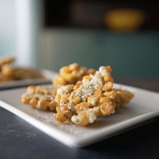 Seared corn and seaweed fritters - Recipe photo by foodmakesmehappy