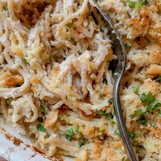 Turkey and Noodles Tetrazzini - Recipe photo by NotEntirelyAverage