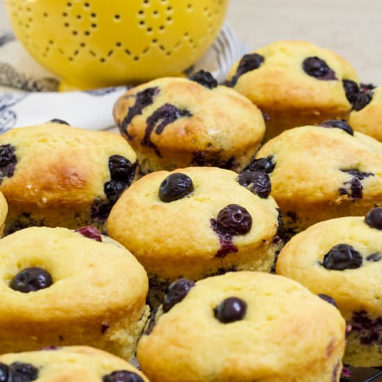 easy cake mix blueberry muffins - Recipe photo by Mindy B