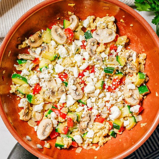 Healthy Veggie Egg Scramble - Recipe photo by Family Food on the Table