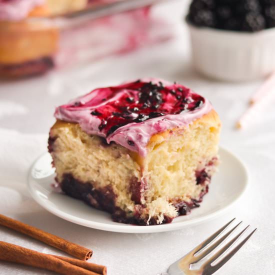 Blackberry Cinnamon Rolls - Recipe photo by A baJillian Recipes
