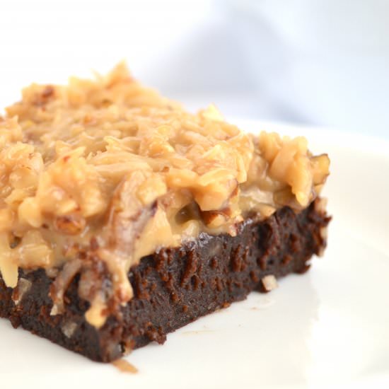 German Chocolate Brownies - Recipe photo by Jennyblogs