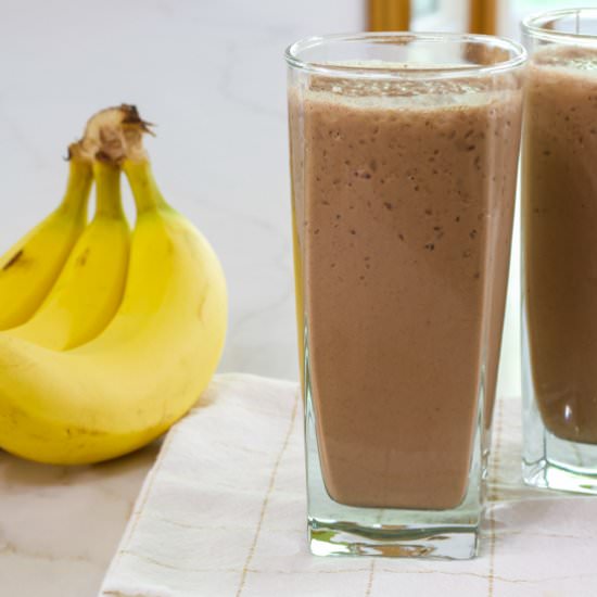 healthy chocolate coffee smoothie - Recipe photo by Mindy B