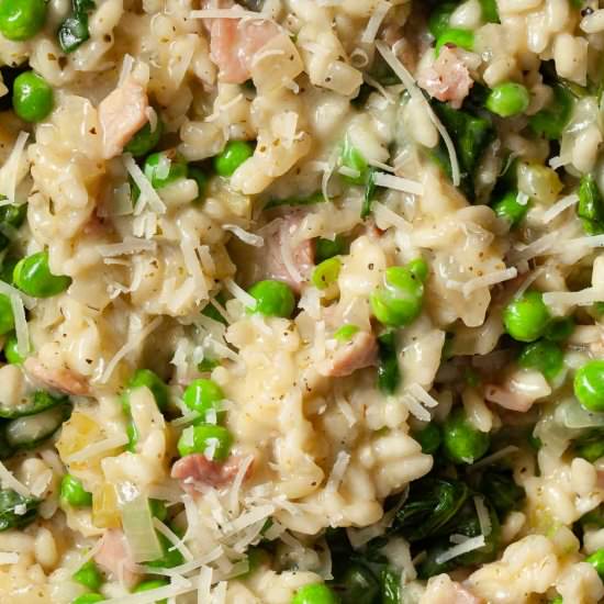 Pea and Bacon Risotto - Recipe photo by Little Sugar Snaps