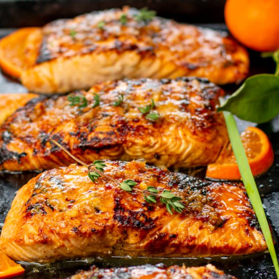 Orange Chipotle Blackened Salmon - Recipe photo by a zest for life