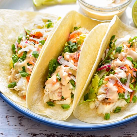 Simple Air Fryer Fish Tacos - Recipe photo by goodnomshoney