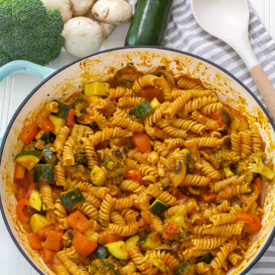 25 minutes veggie pasta - Recipe photo by Mindy B