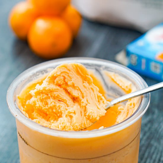 Keto Creamsicle Ice Cream Recipe - Recipe photo by MyLifeCookbook