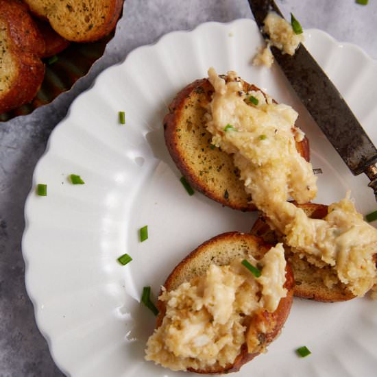 Warm Crab Dip - Recipe photo by Barbara Curry