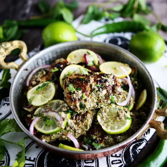 Hariyali Murgh Green Chicken - Recipe photo by angiesrecipes