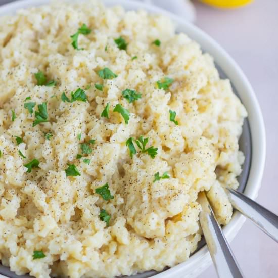 Creamy Parmesan Rice - Recipe photo by pumpkinnspice