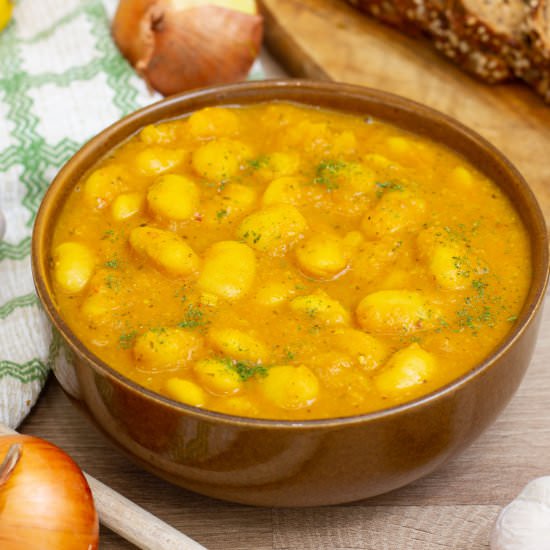 Butter bean in curry sauce - Recipe photo by mecooks.com