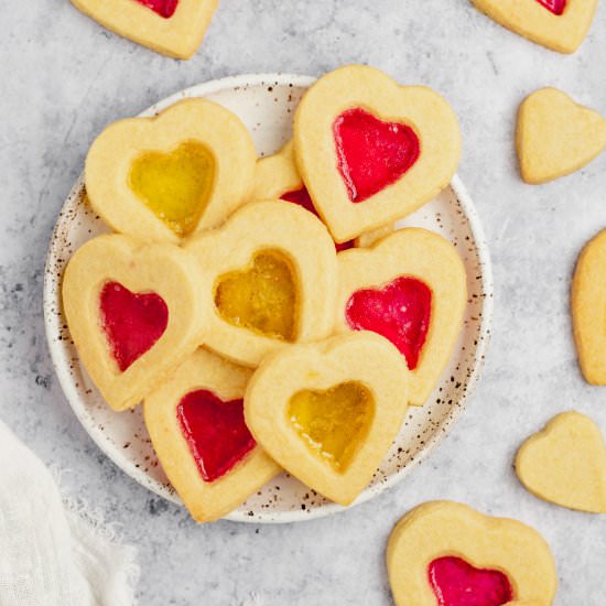 Stained Glass Heart Cookies - Recipe photo by marshasbakingaddiction