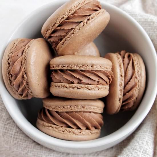 Chocolate Mint Macarons - Recipe photo by homebodyeats
