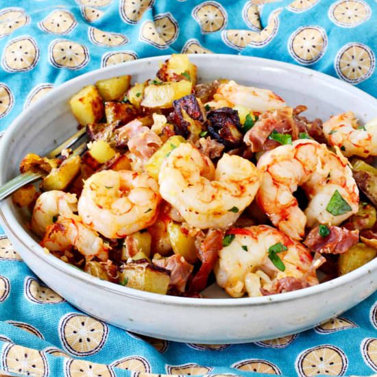Sheet Pan Shrimp & Roasted Potatoes - Recipe photo by karenskitchenstories