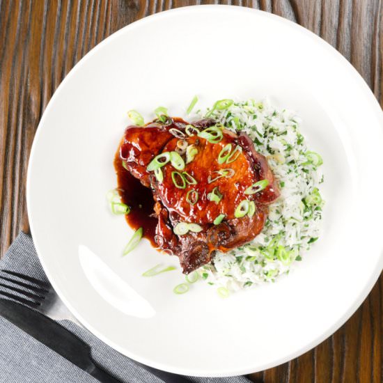 Quick and Easy Adobo Pork Chops - Recipe photo by Brian Jones