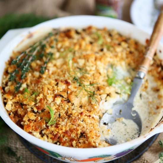 Fennel and Anchovy Gratin with Parm - Recipe photo by angiesrecipes