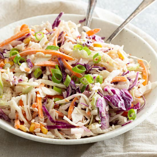 Coleslaw with Japanese Dressing - Recipe photo by Wandercooks