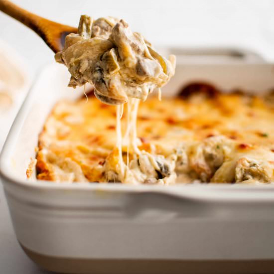 Philly Cheesesteak Casserole - Recipe photo by theforkedspoon