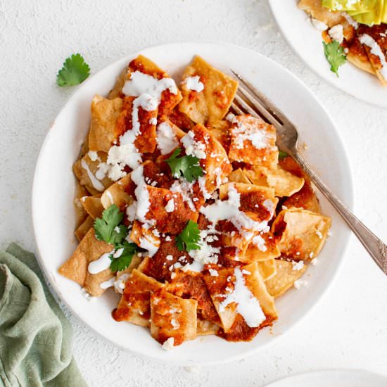 Chilaquiles - Recipe photo by theforkedspoon