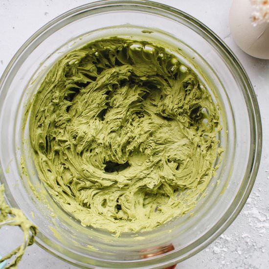 Matcha Frosting - Recipe photo by thefigjar