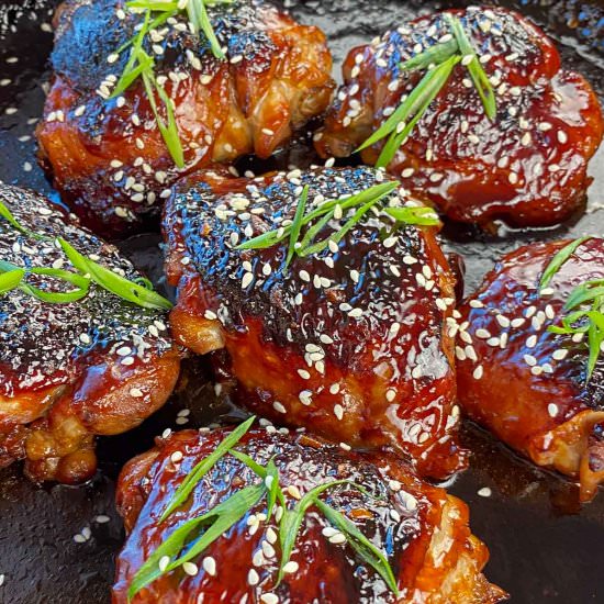 Teriyaki Chicken Thighs - Recipe photo by artandthekitchen