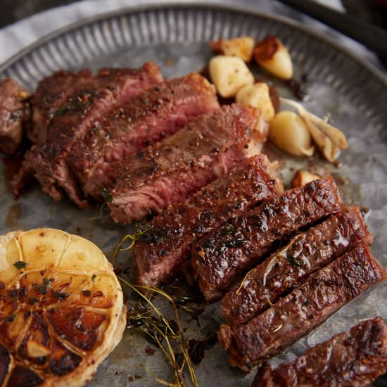 Pan Seared Steak - Recipe photo by Barbara Curry
