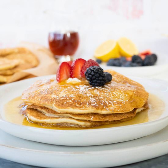 Overnight Sourdough Pancakes - Recipe photo by thefreshcooky