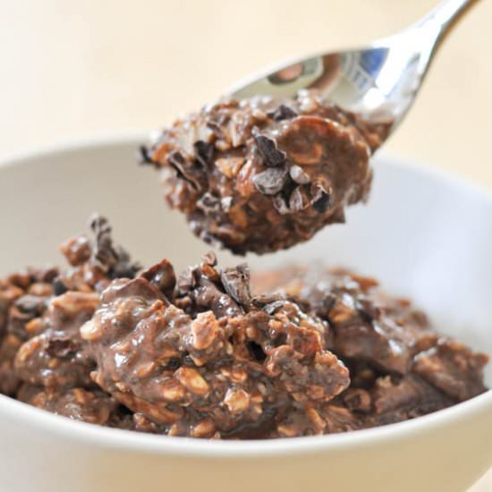Chocolate Overnight Oats - Recipe photo by bowlofyum