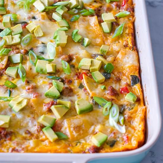 Breakfast Burrito Casserole - Recipe photo by sipandsanity
