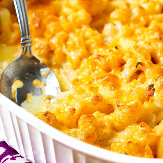 Keto Cauliflower Mac & Cheese - Recipe photo by MyLifeCookbook