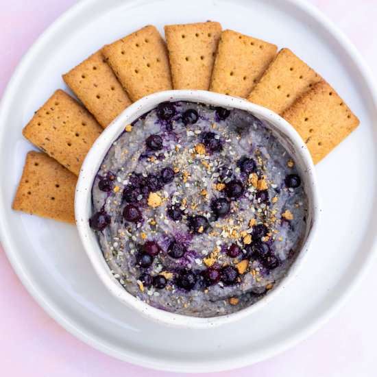 Blueberry Hummus - Recipe photo by oatmalk