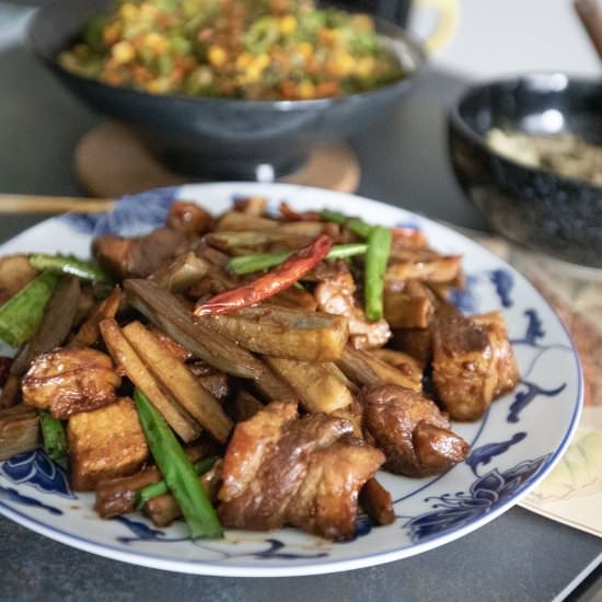 Lotus root and pork belly - Recipe photo by foodmakesmehappy