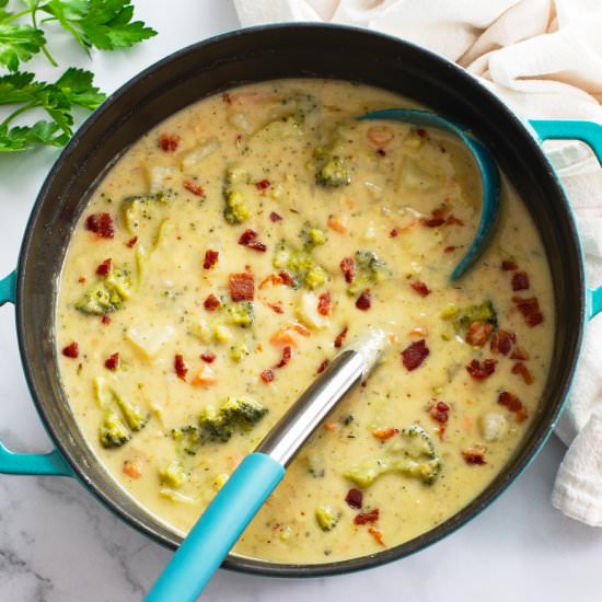 Broccoli Potato Soup - Recipe photo by TheCozyCook