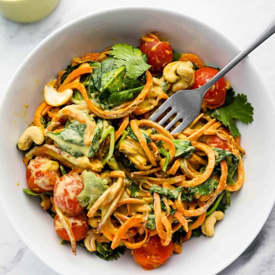 Sweet Potato Noodles - Recipe photo by The Endless Meal