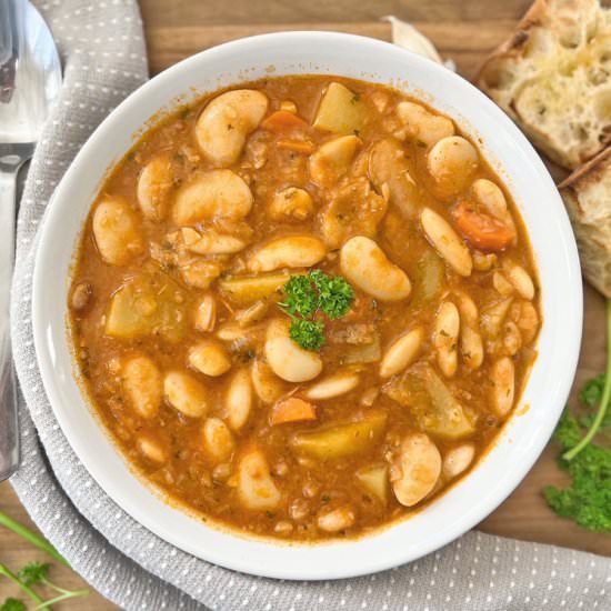 Spanish Butter Bean & Potato Stew - Recipe photo by Spain on a Fork