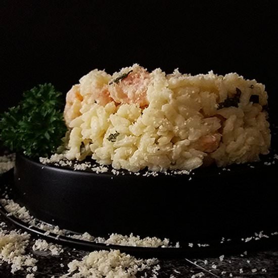 Creamy Shrimp Risotto - Recipe photo by 2pots2cook