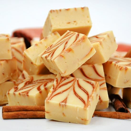 Dulce De Leche Fudge - Recipe photo by Skinny Sweets