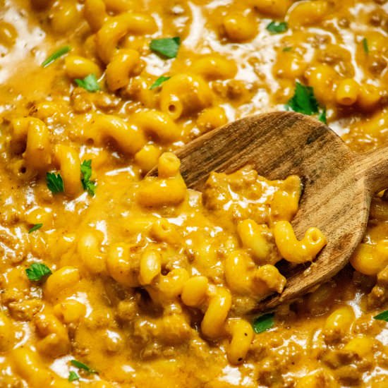 One Pot Hamburger Helper - Recipe photo by JawnsICooked