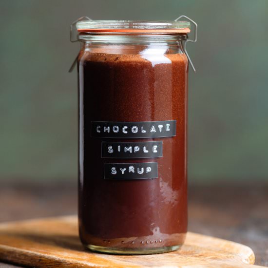 Chocolate simple syrup - Recipe photo by thehealthfulideas