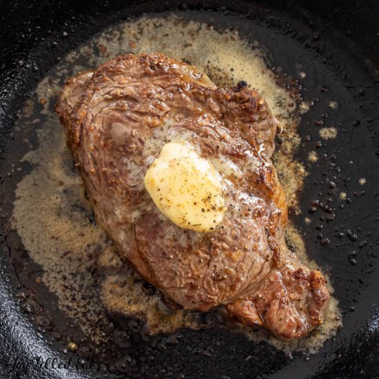 Broiled Ribeye Steak - Recipe photo by Joy Filled Eats