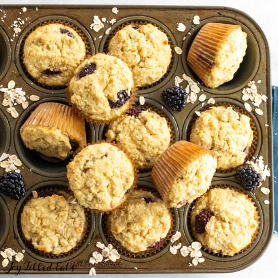 Almond Flour Oatmeal Muffins - Recipe photo by Joy Filled Eats