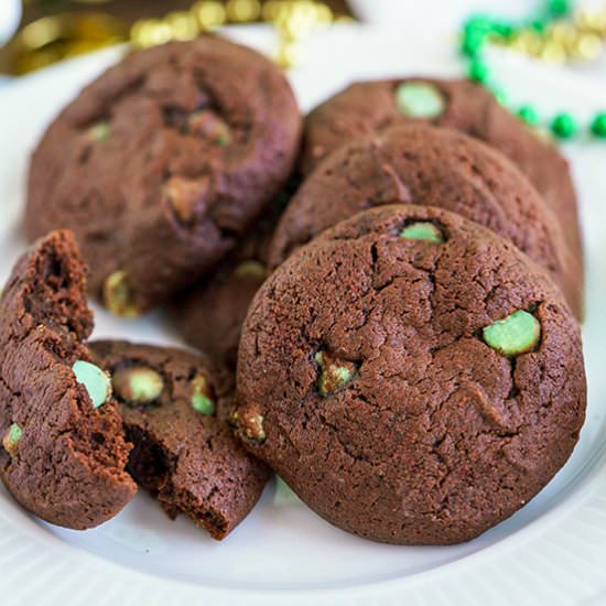 Chocolate Mint Cream Cheese Cookies - Recipe photo by Mycookiejourney