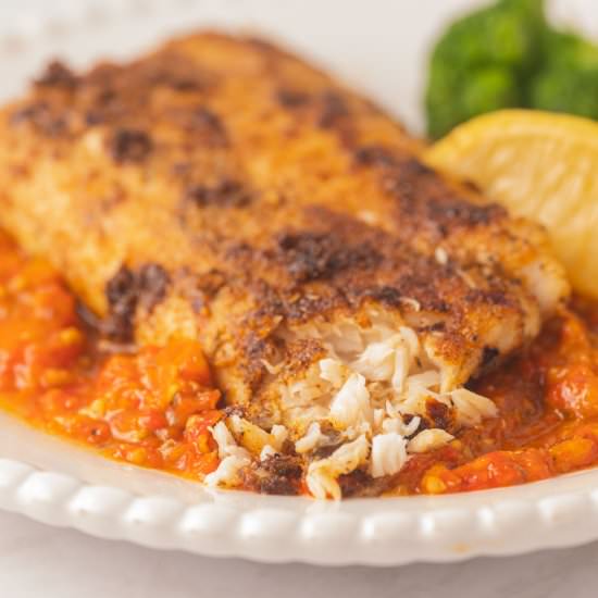 Blackened Snapper Fillets - Recipe photo by debsdailydish