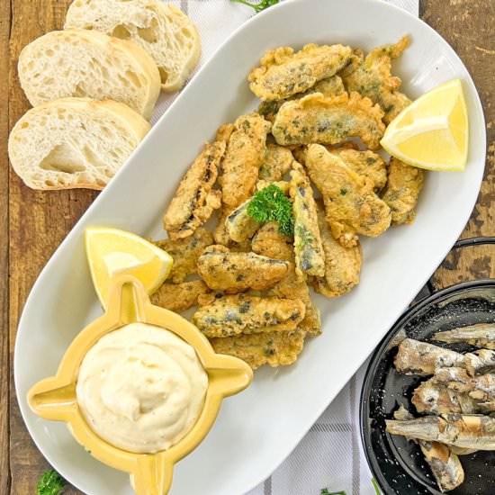 Spanish-Style Fried Sardines - Recipe photo by Spain on a Fork