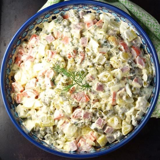 Russian Olivier Salad - Recipe photo by everydayhealthyrecipes
