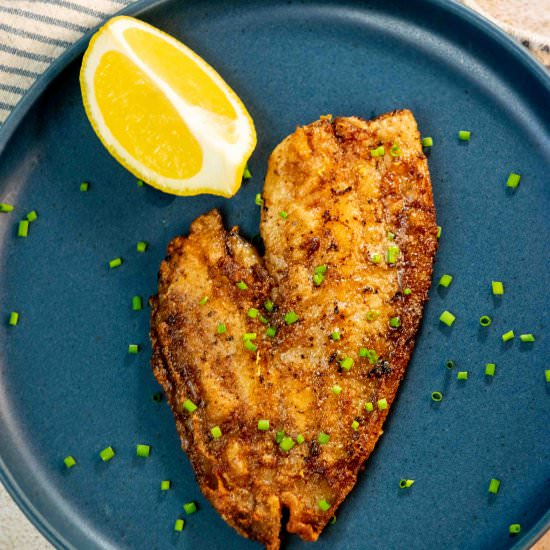 Pan Fried Flounder with Lemon - Recipe photo by JawnsICooked