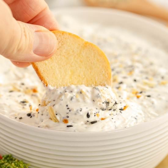 Everything Bagel Dip - Recipe photo by KyleeCooks